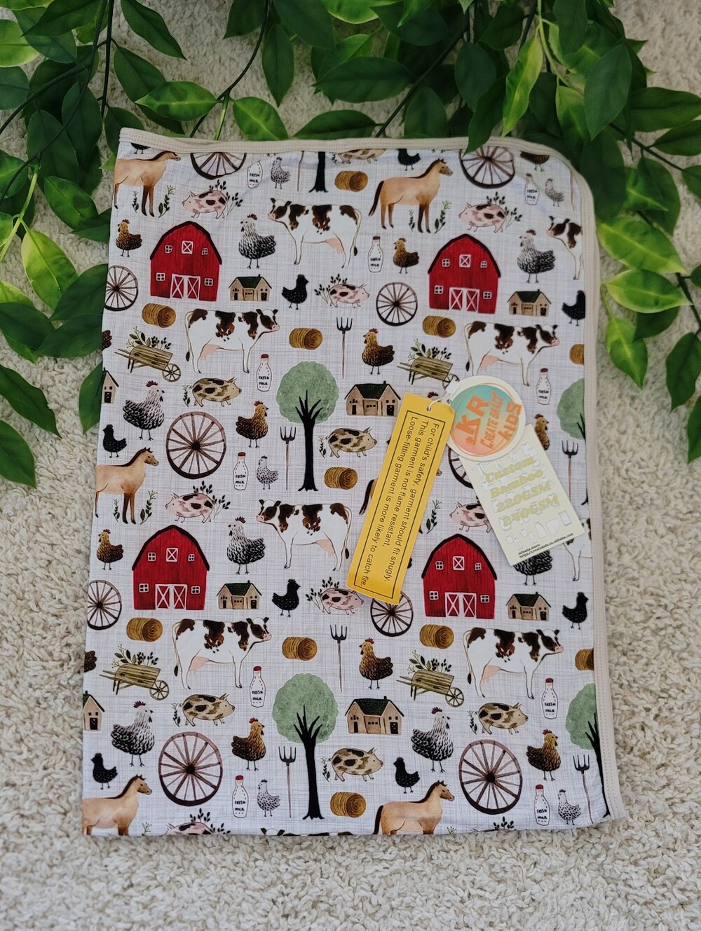 Unisex Baby Farm & Farm Animals Blanket